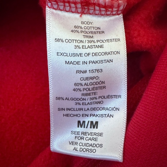 Champion Size M Men's Red Crewneck - Picture 7 of 8